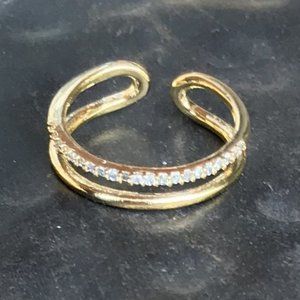 Gold and Diamond Band Ring - Style On The Spot